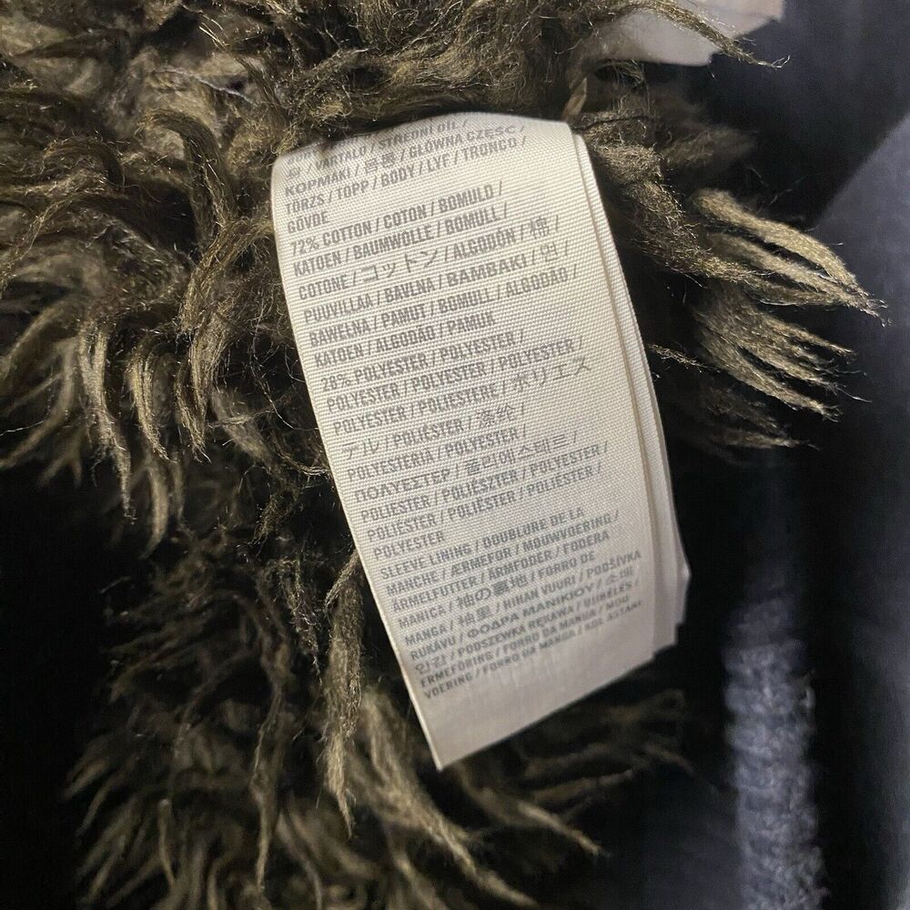 Vintage Y2K Abercrombie & Fitch Fur‎ Lined Zip Hoodie Preppy Women's L - Picture 9 of 12